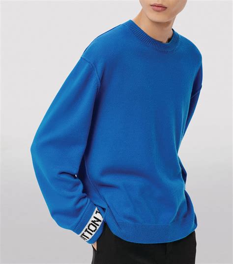 cashmere logo-cuff sweater by louis vuitton